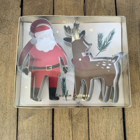 NEW Meri Meri JINGLE ALL THE WAY Christmas Cookie Cutter Set SANTA and REINDEER - Picture 4 of 10